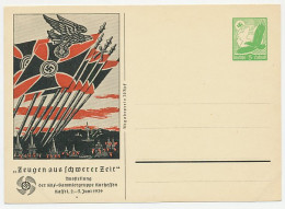 Postal Stationery Germany 1939 Exhibition Kurhessen / Kassel- Nazi Symbols - WW2 (II Guerra Mundial)