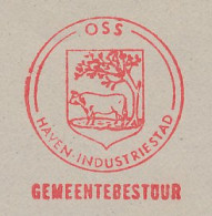 Meter Cover Netherlands 1982 Ox - Bull - Municipal Coat Of Arms Oss - Fattoria