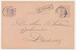 Didam - Trein Haltestempel Zevenaar 1887 - Briefe U. Dokumente