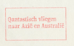 Meter Cover Netherlands 1977 Qantas Airways - Fly To Asia And Australia - Airplanes
