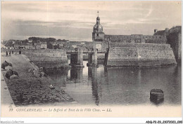ADQP2-29-0127 - CONCARNEAU - Le Beffroi Et Pont De La Ville Close - Concarneau