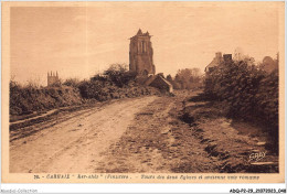 ADQP2-29-0106 - CARHAIX - Ker-ahès - Tours Des Deux églises Et Encienne Voie Romaine - Carhaix-Plouguer