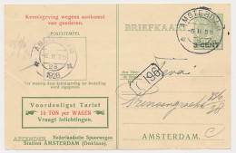 Spoorwegbriefkaart G. PNS216 F - Locaal Te Amsterdam 1928 - Entiers Postaux