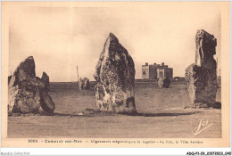 ADQP1-29-0021 - CAMARET-SUR-MER - Alignements Mégalithiques De Lagatjar - Au Loin - La Villa Antoine - Camaret-sur-Mer