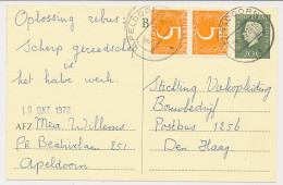 Briefkaart G. 342 / Bijfrankering Apeldoorn - Dem Haag 1972 - Entiers Postaux