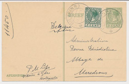 Briefkaart G. 216 / Bijfrankering Gilze - Belgie 1927 - Entiers Postaux