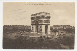 Military Service Mail France 1915 Paris - Triumphal Arch - WWI - Andere & Zonder Classificatie