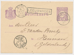 Trein Haltestempel Leeuwarden 1880 - Brieven En Documenten