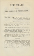 Staatsblad 1864 : Spoorlijn Almelo - Salzbergen - Historische Dokumente
