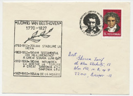 Cover / Postmark Rumania 1992 Ludwig Van Beethoven - Composer - Musique