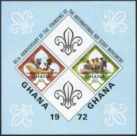 Ghana 489 Ab Sheet,MNH. 1st World Scouting Conference In Africa, 1973. - Precancels