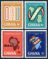 Ghana 732-735, MNH. Michel 852-855. EOAU Summit, 1980. Map. - Precancels