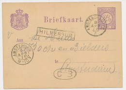 Trein Haltestempel Hilversum 1878 - Briefe U. Dokumente