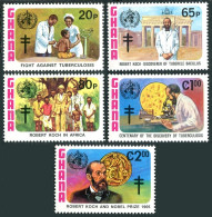 Ghana  812-816, MNH. Michel 954-958. TB Bacillus Centenary, 1982. - Préoblitérés