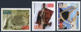 Ghana 2077-2079, MNH. Pablo Picasso Paintings, 1998. - Prematasellado