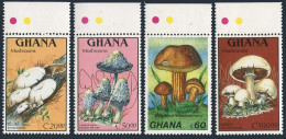 Ghana 1137-1139,1144,1146,MNH.Michel 1295-1297, 1302, Bl.146. Mushrooms 1989. - VorausGebrauchte