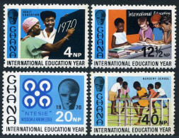Ghana 390-393 Block/4, MNH. Michel 401-404. Educational Year IEY-1970. - Precancels