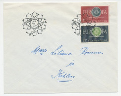 Cover / Postmark Luxembourg 1960 Europa - Instituciones Europeas