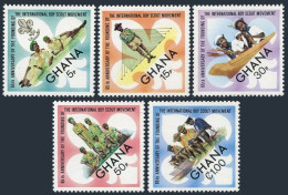 Ghana 460-464,MNH.Mi 479-483. Boy Scout Movement-65.1972. Sea Scouts,Cub Scouts. - Voorafgestempeld