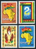 Ghana 371-374, MNH. Michel 382-385. 2nd Republic, 1969. Flags, Egg. - Preobliterati
