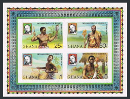 Ghana 708 Imperf Sheet, MNH. Mi Bl.82B. Sir Rowland Hill, 1979. Elephant Staff, - Prematasellado