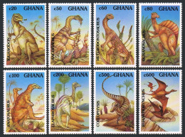 Ghana 1453-1460,MNH.Michel 1702-1709. Dinosaurs 1992. - VorausGebrauchte