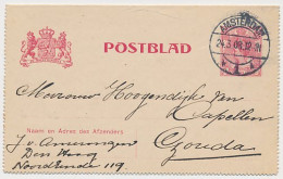 Postblad G. 12 Amsterdam - Gouda 1908 - Entiers Postaux