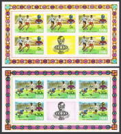 Ghana 535a-538a Imperf Sheets,MNH.Michel 581B-584B Klb. Soccer Cup Munich-1974. - Préoblitérés