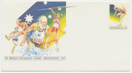 Postal Stationery Australia 1987 World Veterans Games - Other & Unclassified
