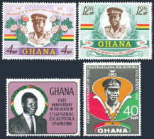 Ghana 327-330, MNH. Mi 338-341. Memory Of Lt.Gen. Emmanuel Kwasi Kotoka, 1968. - Precancels