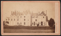 RARE Photographie Originale Du Domaine, Château De La Morosière, Chemillé-en-Anjou, Circa 1890/1910, 6,2x10,5cm - Lieux