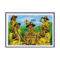 Ghana 798 Imperf,MNH. Scouting Year 1982.Baden-Powell. - Prematasellado