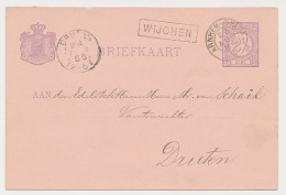 Trein Haltestempel Wijchen 1886 - Covers & Documents