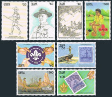 Ghana 1296-1303,1304-1305,MNH. Lord Baden-Powell,1857-1941.1991.Norman Rockwell. - Voorafgestempeld