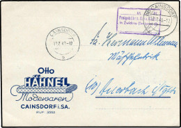 SBZ - Ostsachsen, 1948, Brief - Autres & Non Classés