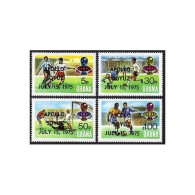 Ghana 549-552,553 Sheet, MNH .Michel 597-600, Bl.60A. Soccer, APOLLO/SOYUZ,1975. - Preobliterati