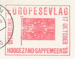 Meter Cover Netherlands 1968 Presentation Of The European Flag 1968 - Hoogezand - Institutions Européennes
