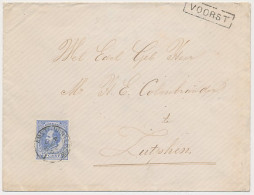 Trein Haltestempel Voorst 1885 - Lettres & Documents