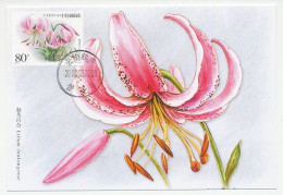 Maximum Card China 2003 Lily - Lilium Lankongense - Sonstige & Ohne Zuordnung