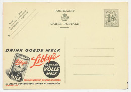 Publibel - Postal Stationery Belgium 1952 Milk - Cow - Alimentación