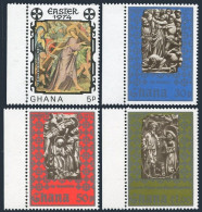 Ghana 516-519,520 Ad Sheet, MNH.Mi 540-543, Bl.54. Easter. Thomas De Coloswar. - VorausGebrauchte