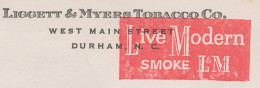 Meter Cover USA 1957 Tobacco - Live Modern - L&M - Tobacco