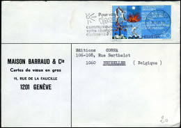 Cover To Brussels, Belgium - "Maison Barraud & Cie, Genève" - Brieven En Documenten