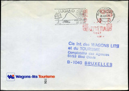 Cover To Brussels, Belgilum - " Wagons-lits Tourisme" - Brieven En Documenten