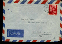 Cover To New York, U.S.A. - Lettres & Documents