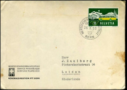 Cover To Leiden, Netherlands - "PTT Generaldirektion, Bern" - Lettres & Documents