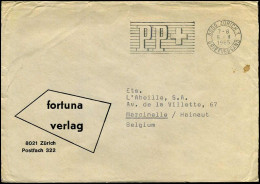 Cover To Marcinelle, Belgium - "Fortuna Verlag, Zürich" - Briefe U. Dokumente