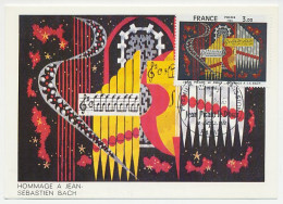 Maximum Card France 1980 Jean Picart Le Doux - Tribute J.S. Bach  - Sonstige & Ohne Zuordnung