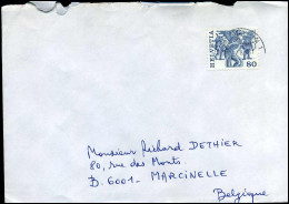 Cover  To Marcinelle, Belgium - Cartas & Documentos