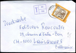 Cover To Lausanne, Switzerland - Briefe U. Dokumente